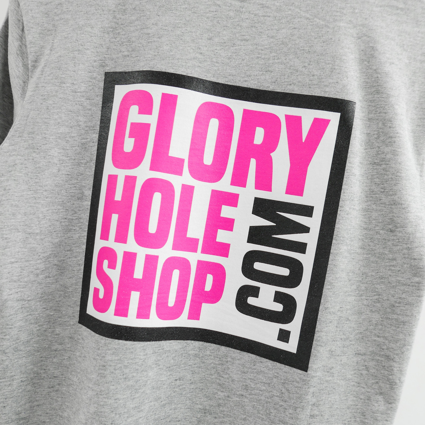 Glory Hole Logo Tee Heather Grey / Scream Pink / Black / White GHSS-TS-HTHR-001-M