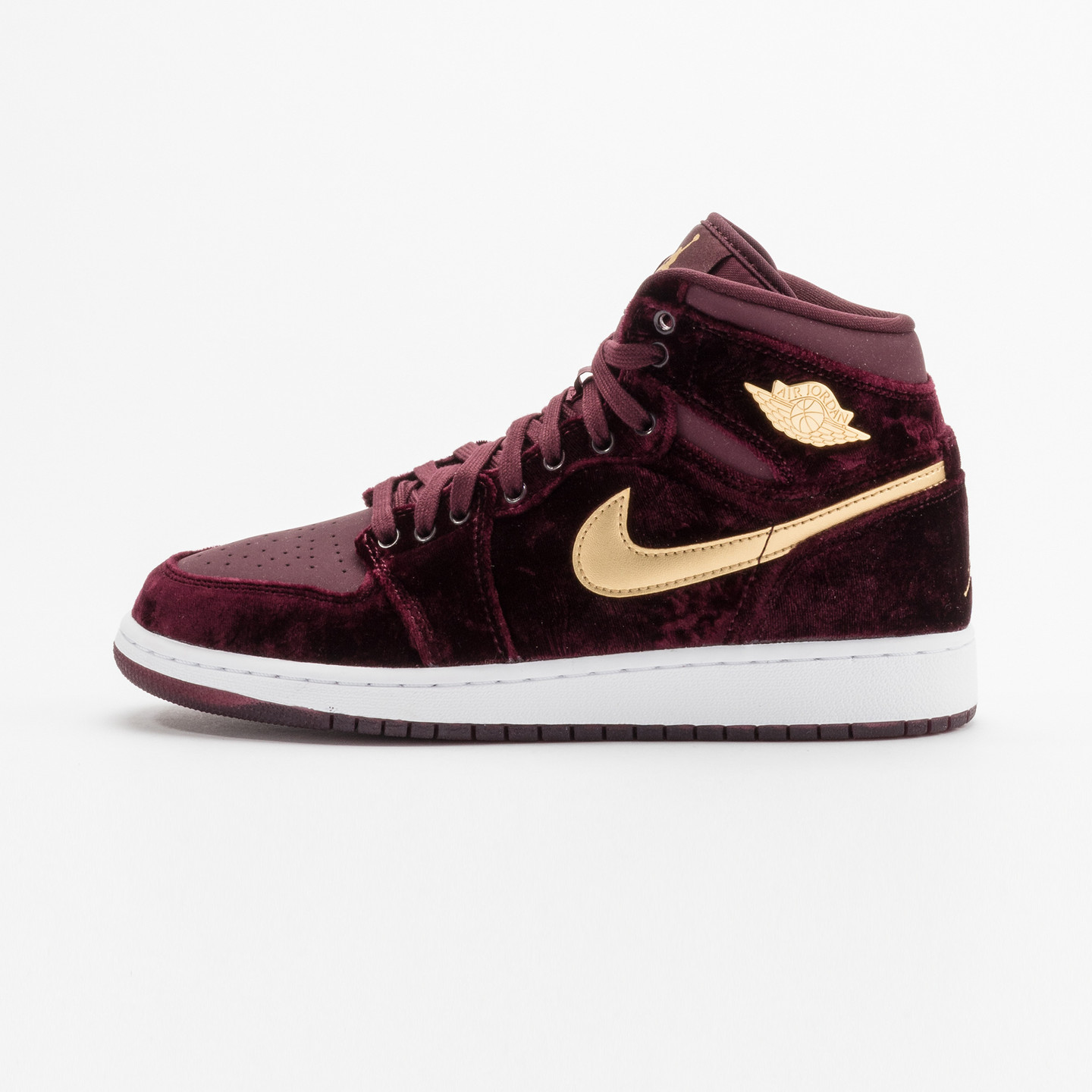Jordan Air Jordan 1 Retro High Premium 'Heiress' GS Night Maroon / Metallic Gold / White 832596-640-39