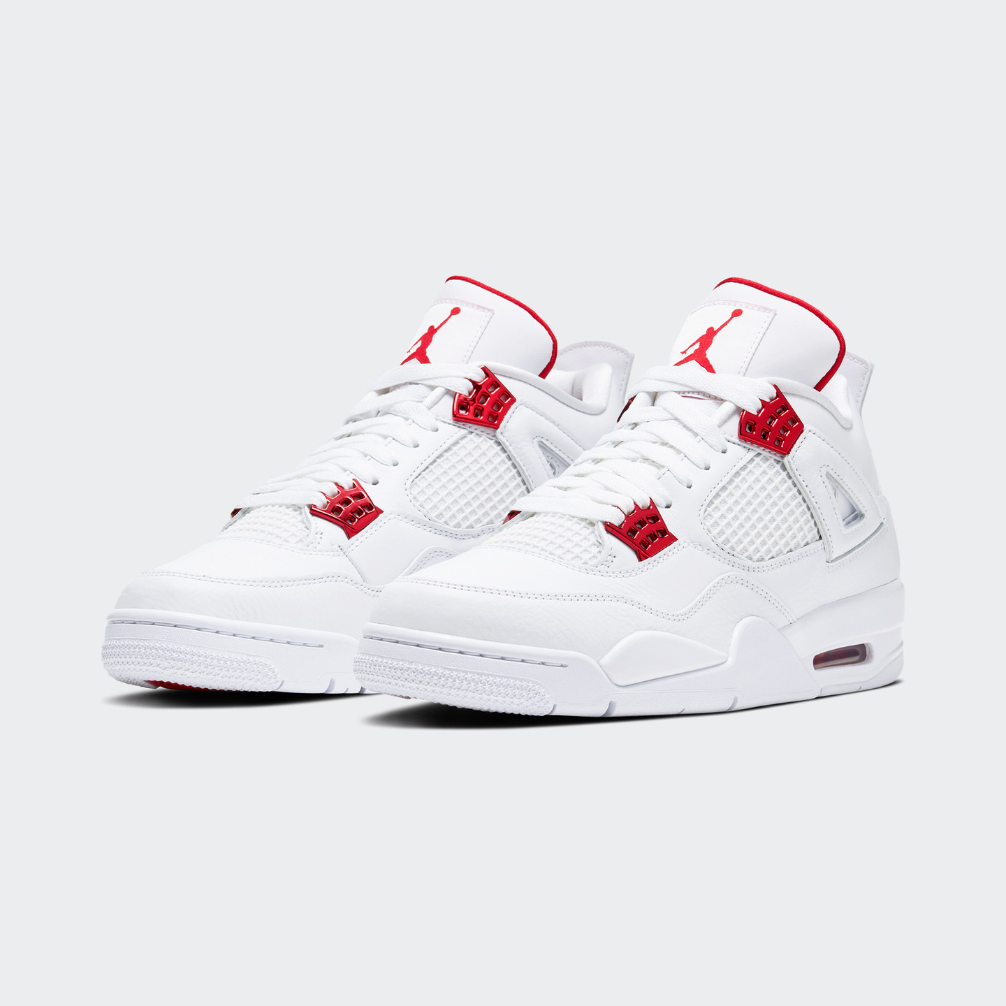 Nike Air Jordan 4 Retro White / University Red / Metallic Silver CT8527-112 -41