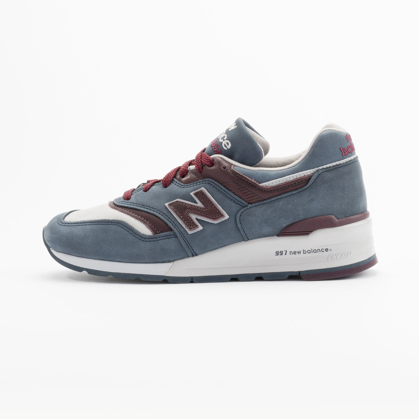 New Balance M997 DGM - Made in USA Grey Steel / Burgundy M997DGM-44.5