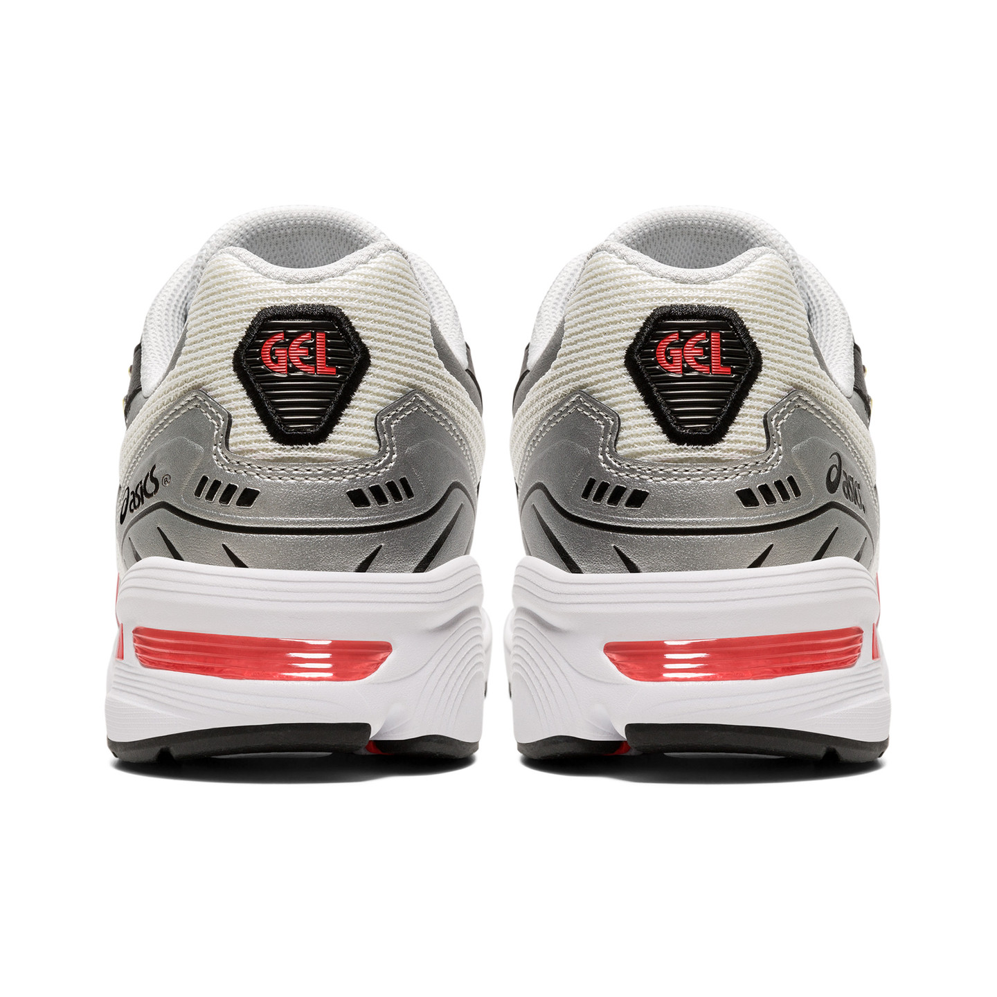 Asics GEL-1090 White / Black / Metallic Silver / Atomic Red 1021A285-100-40