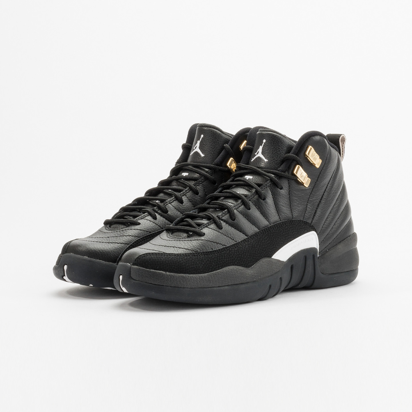 Jordan Air Jordan 12 Retro GS 'The Master' Black / White / Metallic Gold 153265-013-38.5