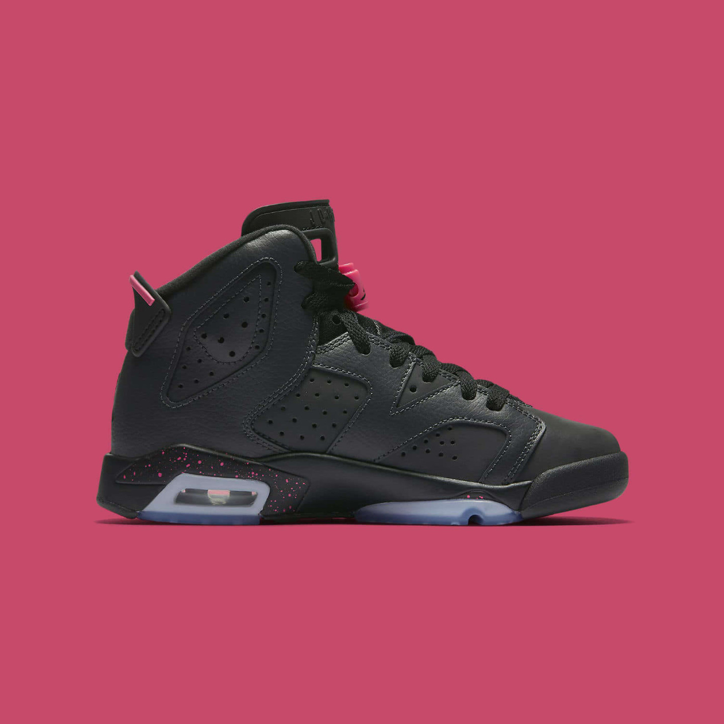 Nike Air Jordan 6 Retro GS Anthracite / Black / Hyper Pink 543390-008-36.5