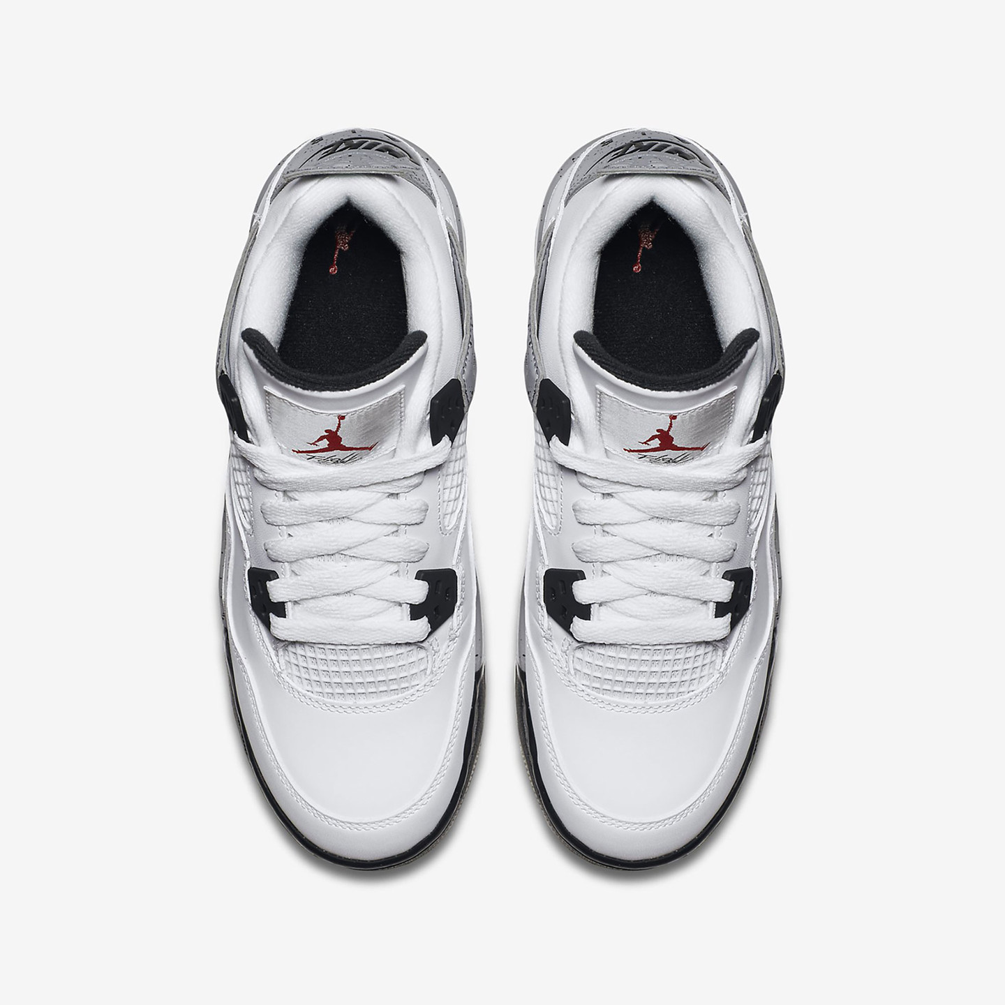 Nike Air Jordan 4 Retro GS Cement White / Fire Red / Tech Grey / Black 836016-192-39