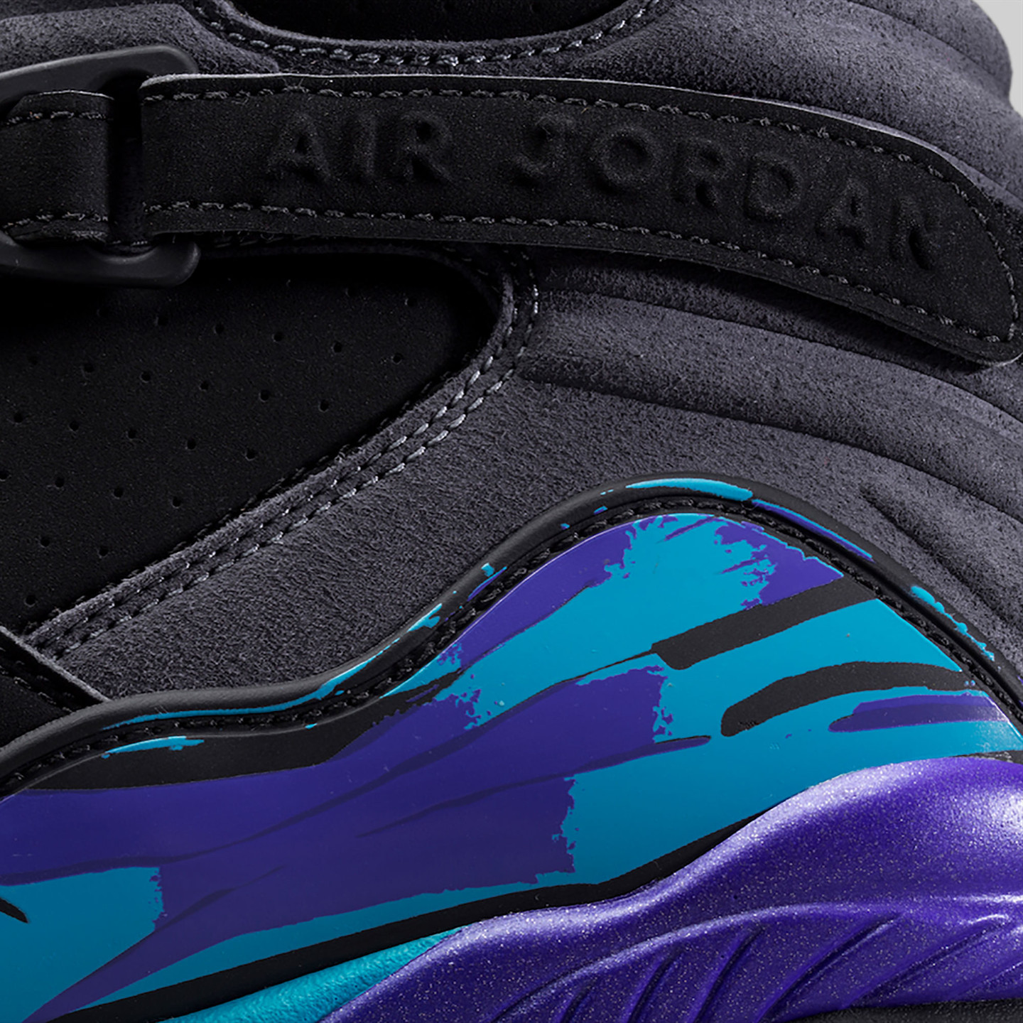 Jordan Air Jordan Retro 8 'Aqua' Black/True Red-Flint Grey-Bright Concord 305381-025-45.5