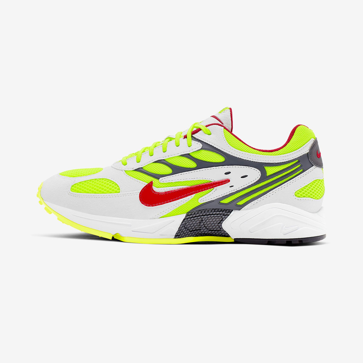 Nike Ghost Racer White /Atom Red / Neon Yellow / Dark Grey AT5410-100-44.5