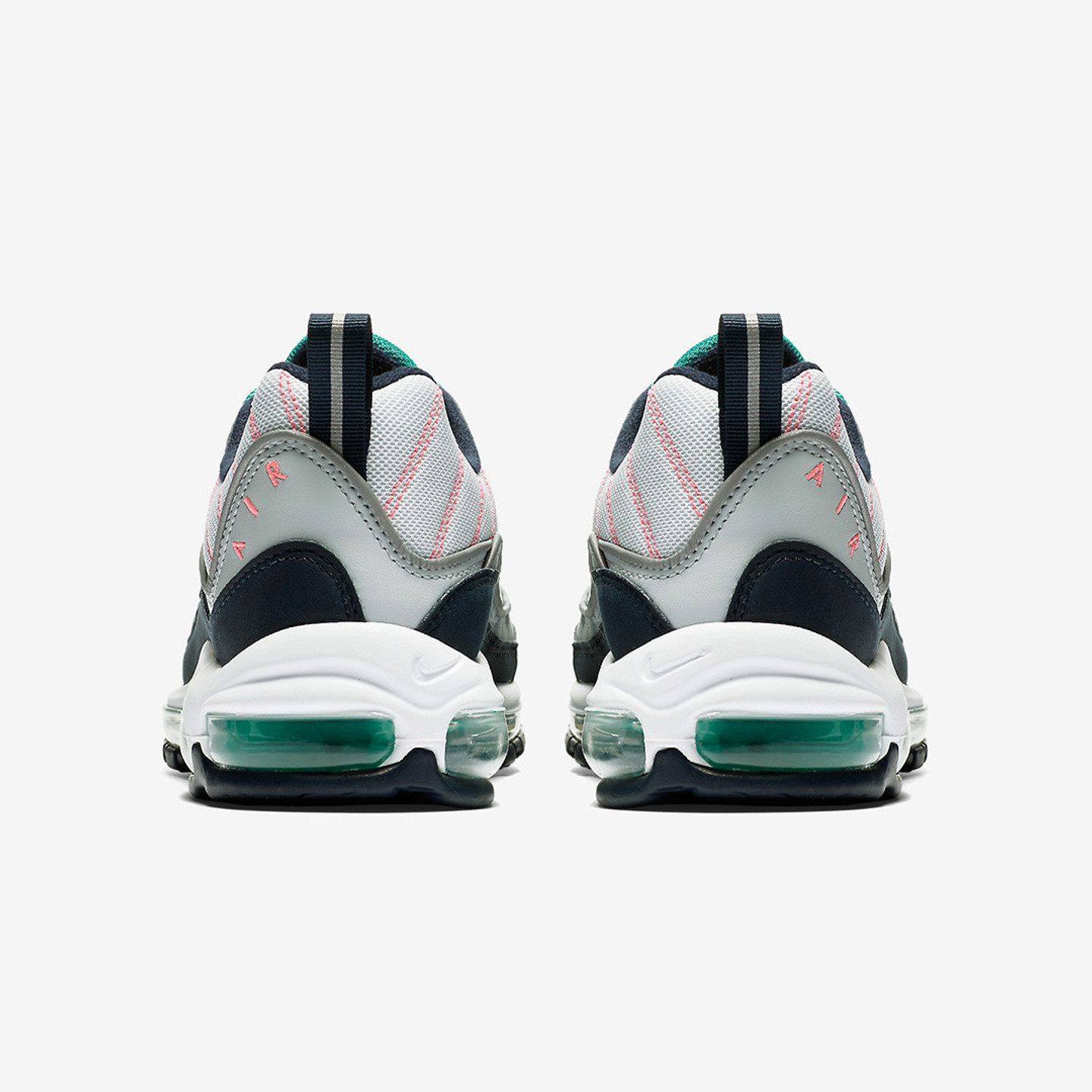 Nike Air Max 98 'South Beach' Purple Platinum / Obsidian / Kinetic Green 640744-005-44.5