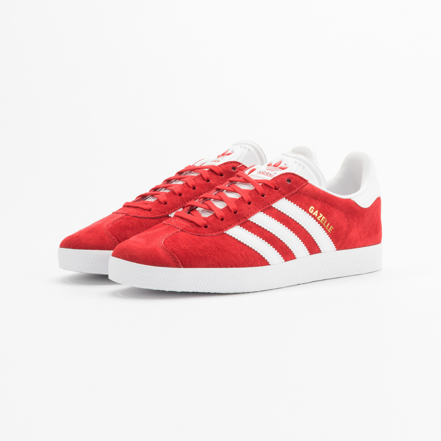 Adidas Gazelle  Scarlet Red / White / Gold Metallic S76228-38.66