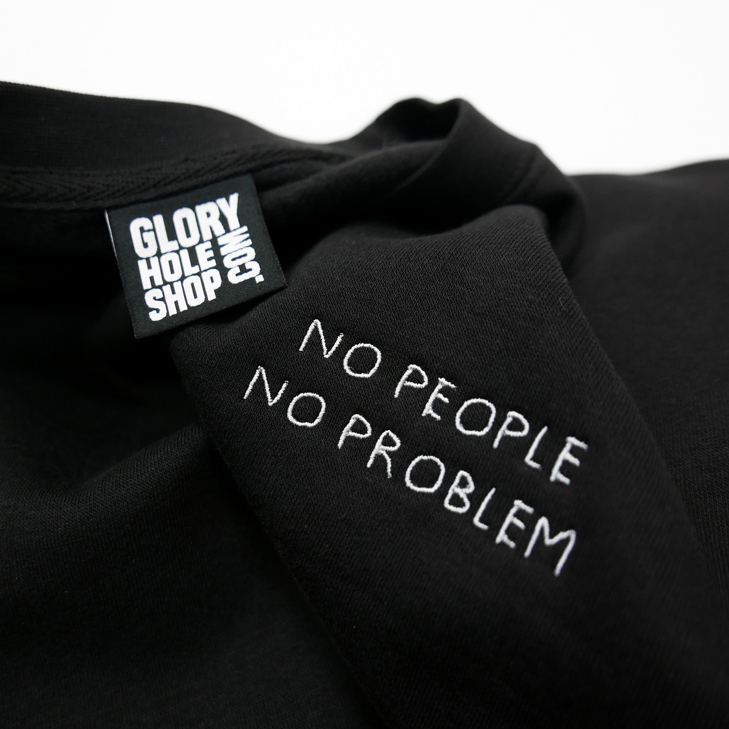 Glory Hole 'No Problem' Sweater Black / Heather Grey GHSS-SW-NP-002-XL