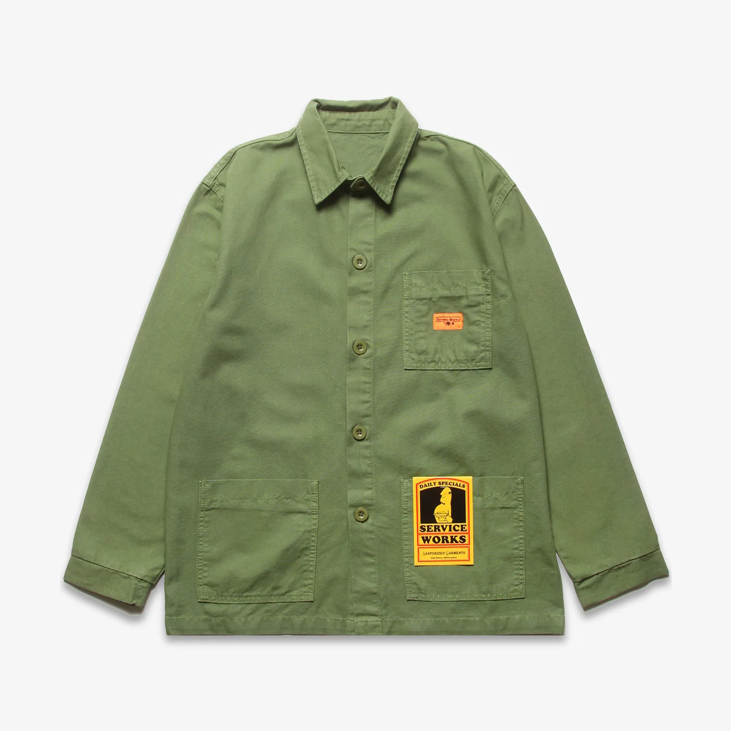 Service Works Coverall Jacket Olive / Orange SW-SS24-1039