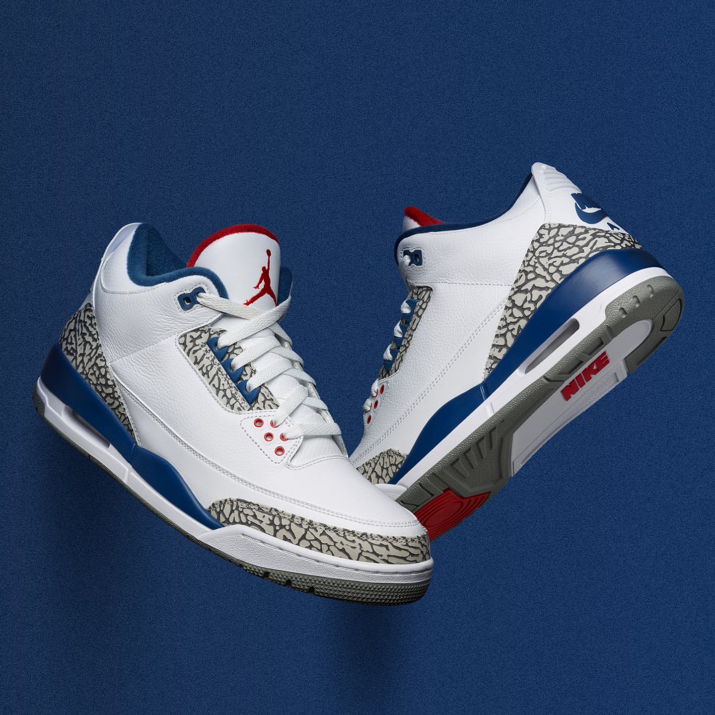 Jordan Air Jordan 3 Retro OG 'True Blue' GS True Blue / Cement Grey / Fire Red 854261-106-36