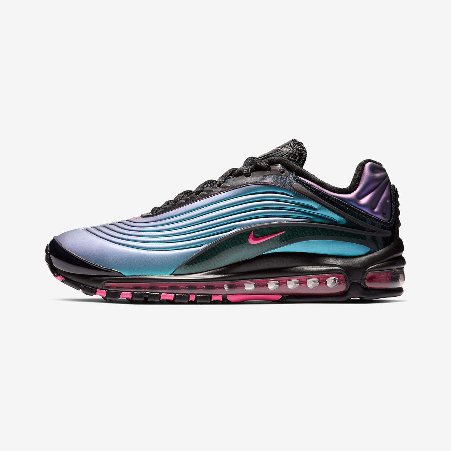 Nike Air Max Deluxe 'Throwback Future' Black / Laser Fuchsia / Regency Purple AJ7831-004-44.5