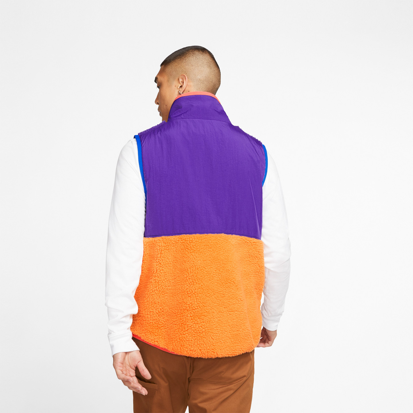 Nike NSW Sherpa Vest Court Purple / Kumquat / Starfish CD3142-547-XXL