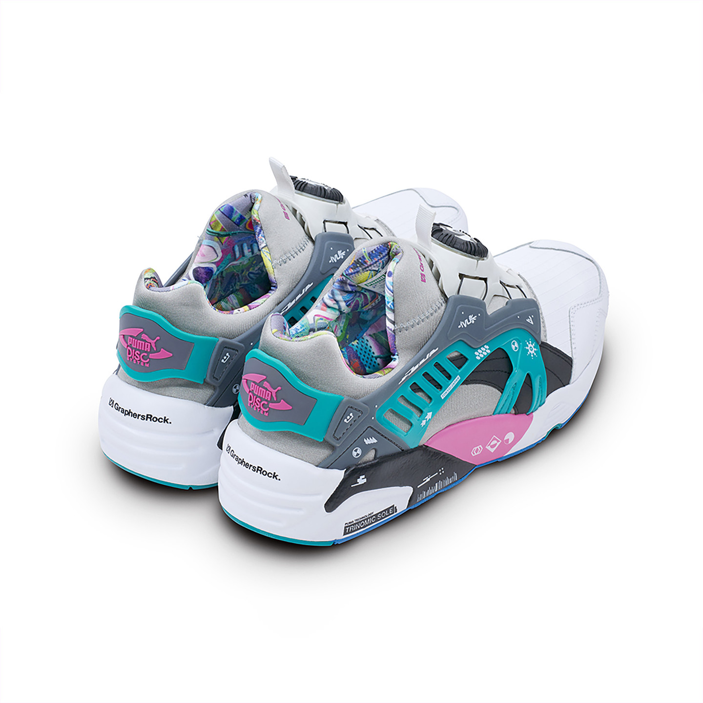 Puma Disc x GraphersRock Tokyo White / Multi 361378 01-39