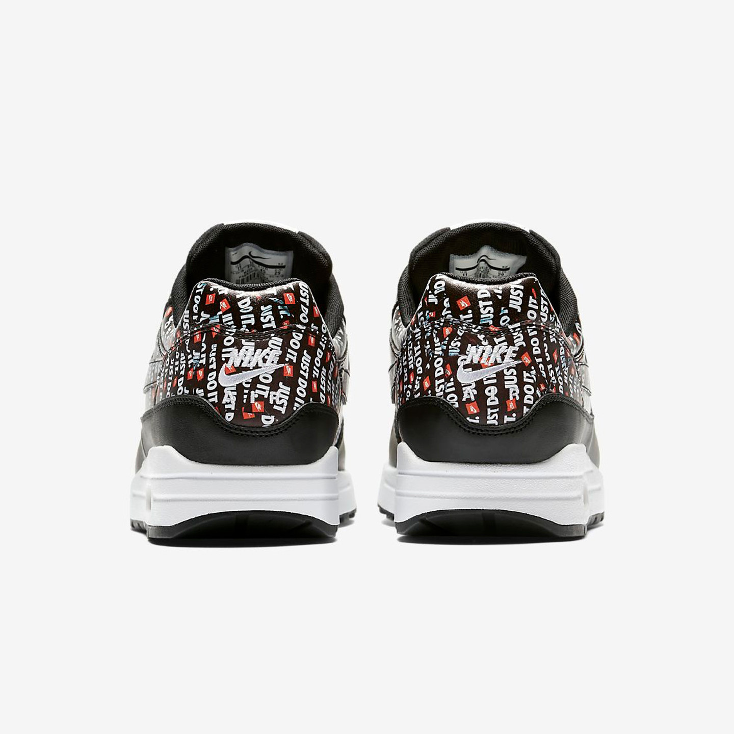 Nike Air Max 1 Premium 'Just Do It' Black / White / Total Orange 875844-009-43