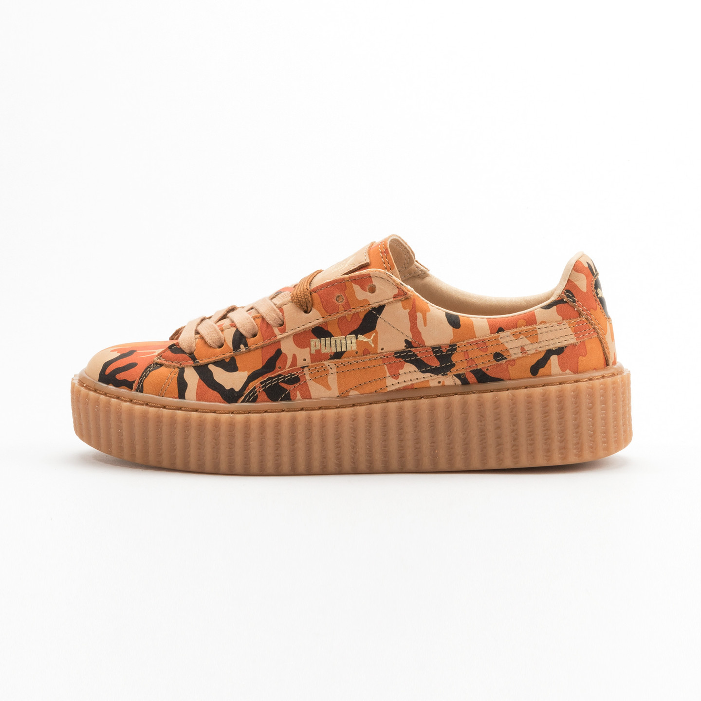 Puma Rihanna Suede Creepers  Orange Camouflage 362341 01-38