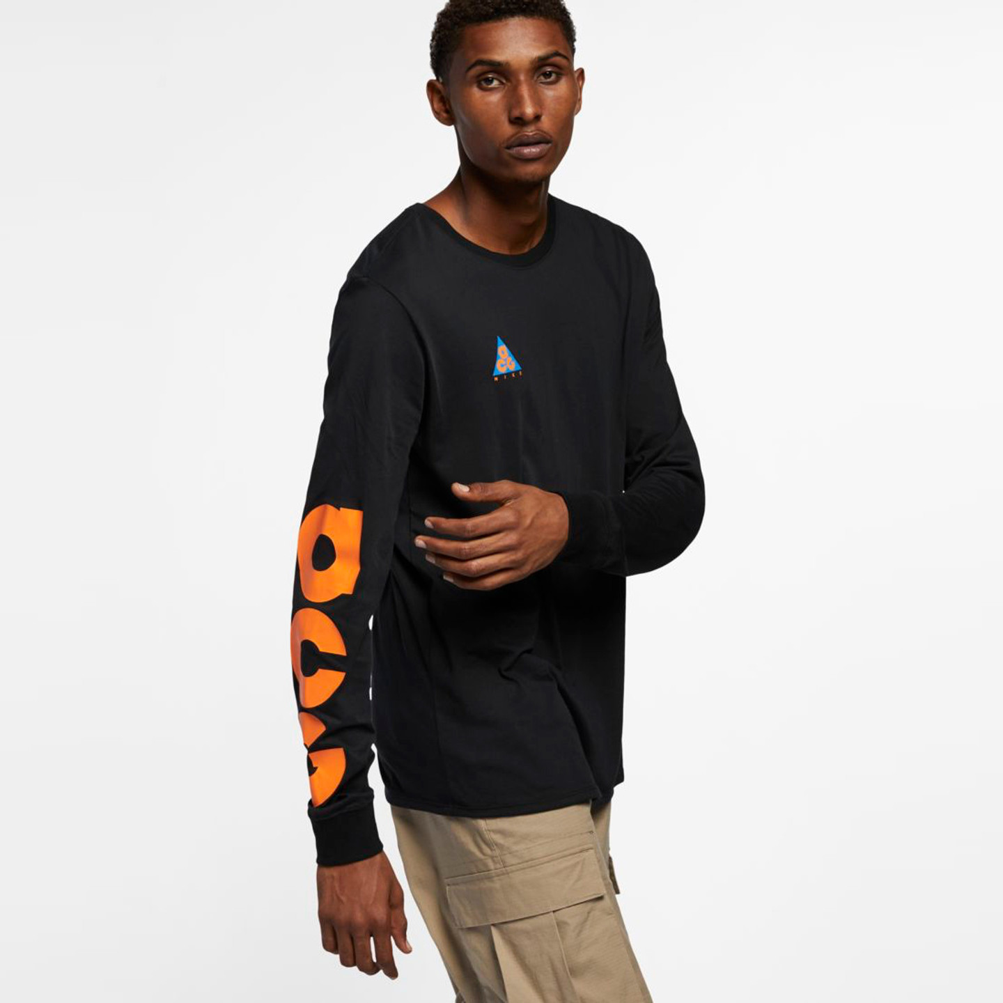 Nike ACG Longsleeve Black / Bright Mandarin AQ3953-010-M
