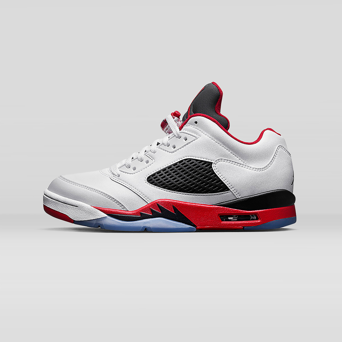 Jordan Air Jordan 5 Low Retro GS 'Fire Red' White / Fire Red / Black 314338-101-38.5
