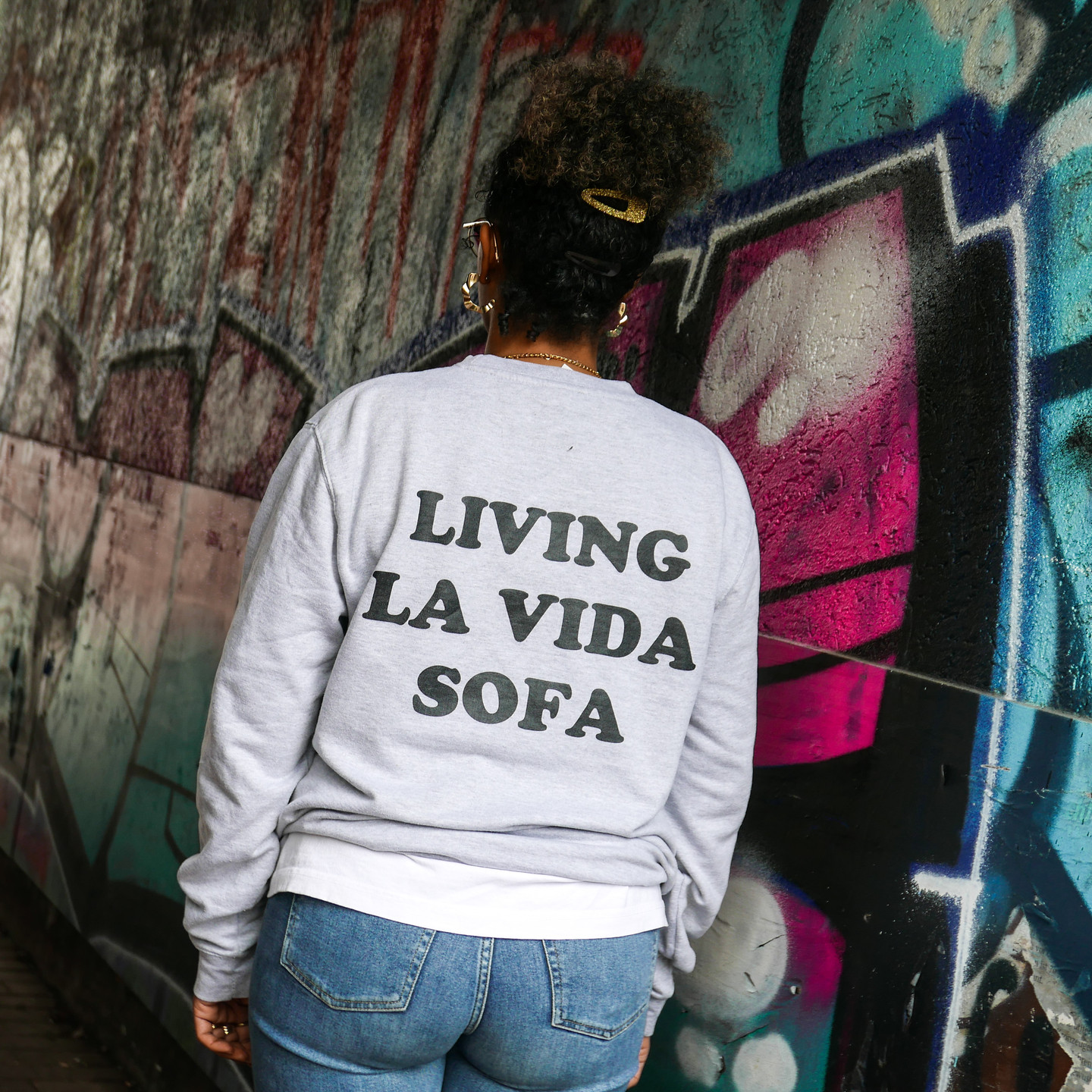 Glory Hole Covid Casuals Sweater Heather Grey / Black GHSS-SW-CC-001