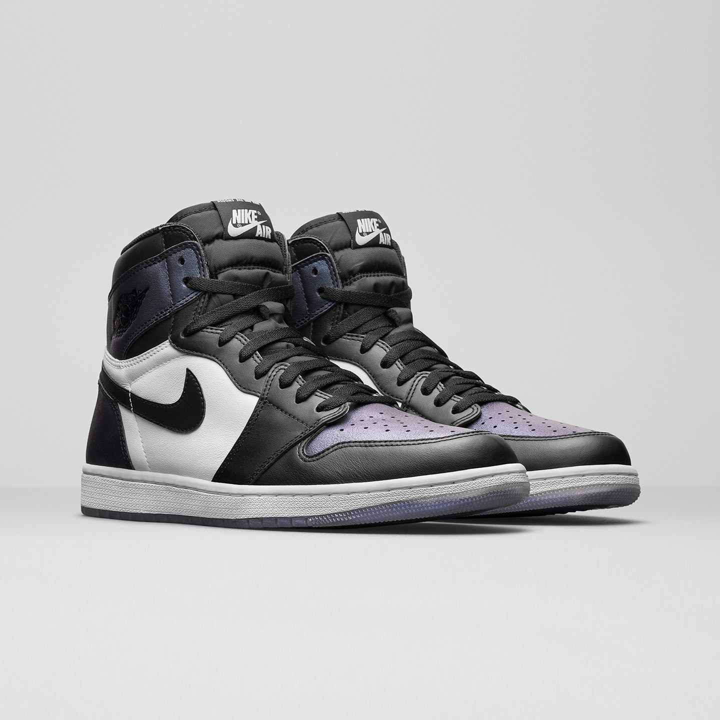 Jordan Air Jordan 1 Retro High OG 'All Star' Black / Metallic Silver / Iridescent 907958-015-45.5