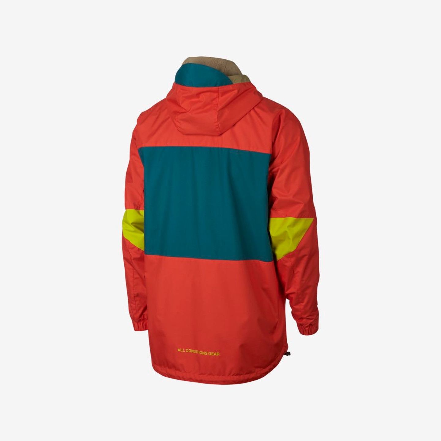 Nike ACG Sportswear Anorak Habanero Red / Geode Teal / Parachute Beige / Bright Citron AQ2294-634-L