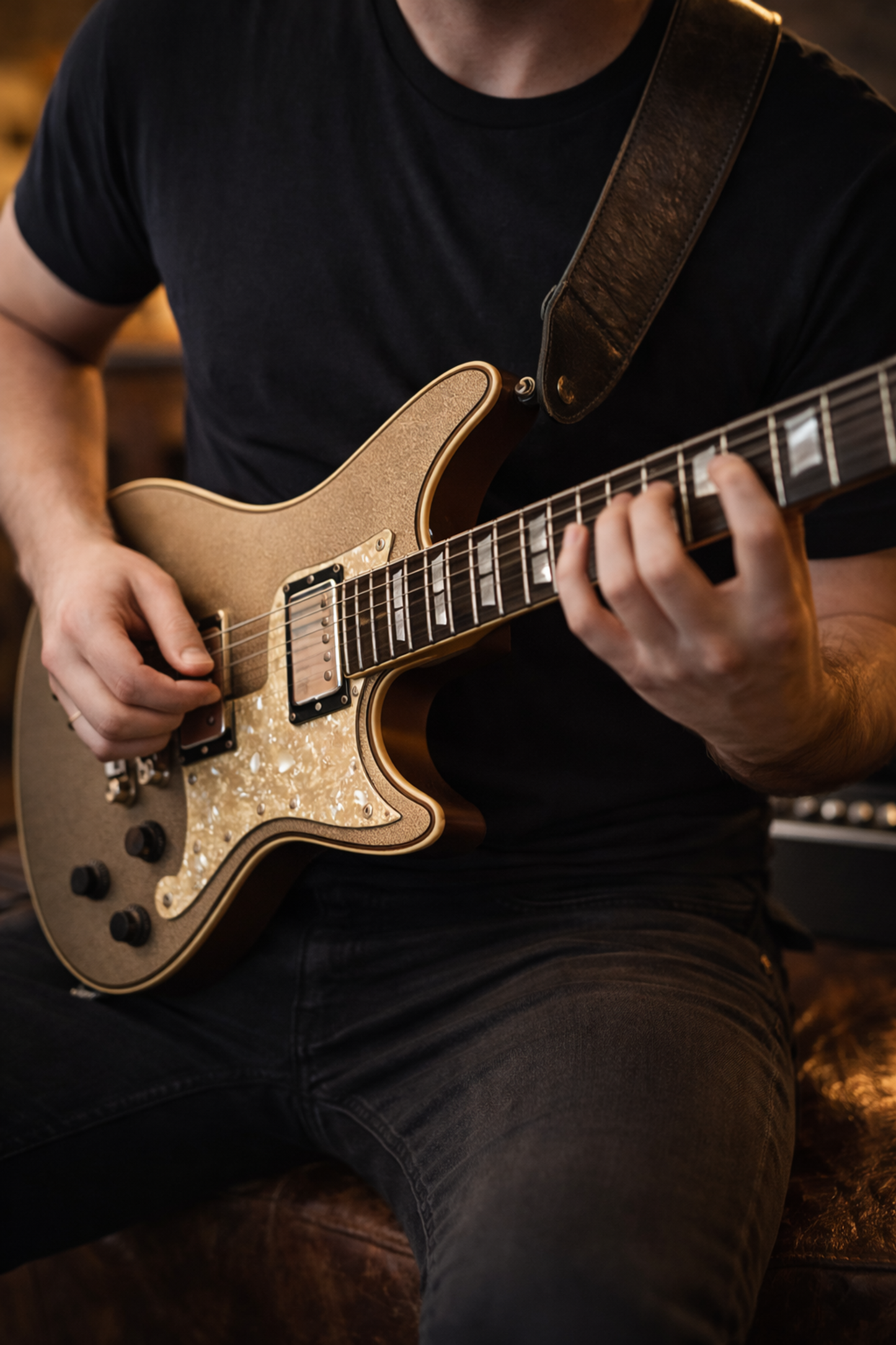 DAngelico Deluxe Atlantic Desert Gold