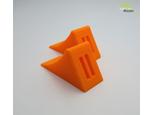 1:14 Hemmschuhe leuchtorange mit Halter schwarz 2Stück