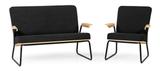 Sofas für kleine Räume schwarz Design kaufen