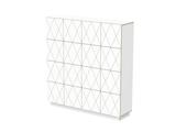 Highboard Romb skandinavisches Design weiß