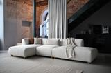 Hochwertiges Modulsofa XXL skandi-Style weiß