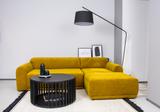 Skandinavischer Couchtisch rund schwarz