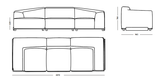 3-Sitzer-Sofa SAILER