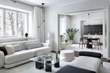 Helles Sofa rund skandinavisches Design
