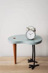 Hocker-Bestelltisch Holz blau online kaufen