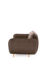 Modernes skandinavisches Designersofa BEAN in braun für 2 Personen