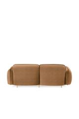2-Sitzer Designersofa BEAN in senfgelb mit modularem Aufbau