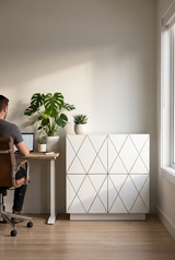 Moderne Kommode Holz im skandinavischen Stil - Kommode Romb für Schlafzimmer, Büro und Wohnzimmer