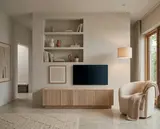 TV - Schrank RIFF - 145cm - Eiche furniert mit geriffelten Türfronten
