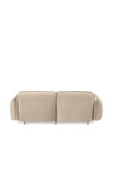 Modernes skandinavisches Designersofa BEAN in hellbeige für 2 Personen