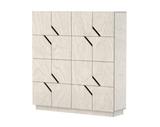 Highboard Maze Holz grau