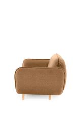 Modernes skandinavisches Designersofa BEAN in senfgelb für 2 Personen