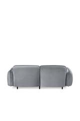 2er Modulsofa BEAN in grau im eleganten skandinavischen Design für Loungebereich, Wohnzimmer, und Hotel-Lounge