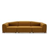 Geräumiges Sofa für Wohnzimmer senfgelb