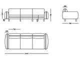 3-Sitzer Sofa BEAN