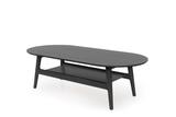 Couchtisch schwarz im Retro-Look