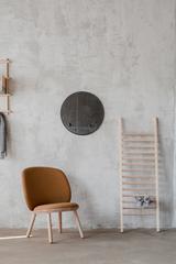 Wandspiegel rund grau Design kaufen
