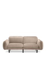 Beiges 2-Sitzer Designersofa BEAN mit modularem Aufbau