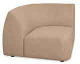 4-Sitzer Ecksofa ROUND - skandinavisches Modulsofa für Loungebereich und Wohnzimmer mit Chaiselongue