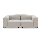 Lounge-Sofa 2-Sitzer Beige