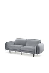 Modernes skandinavisches Designersofa BEAN in grau für 2 Personen